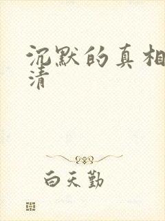 沉默的真相 高清