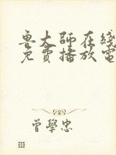 鲁大师在线观看免费播放电视剧官网