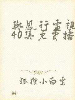 与凤行电视剧全40集免费播放封面