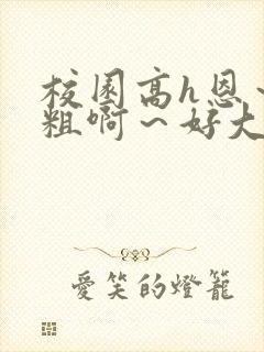 校园高h恩～好粗啊～好大h