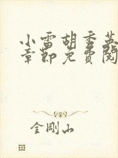 小雷胡秀英最新章节免费阅读封面