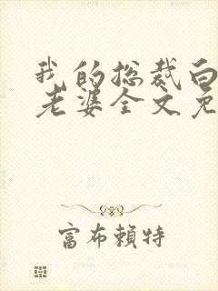 我的总裁白富美老婆全文免费读