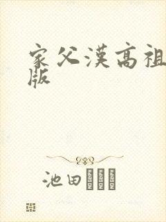 家父汉高祖无错版