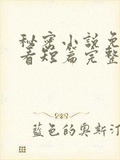 秘密小说免费观看短篇完整版