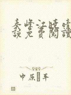 秦峰江晓晴的小说免费阅读