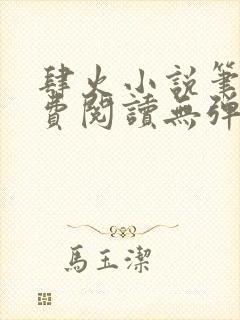 肆火小说笔趣免费阅读无弹窗