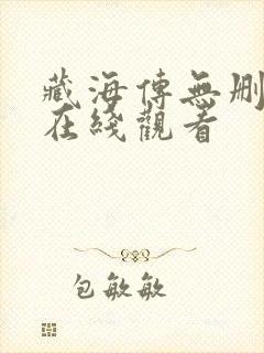 藏海传无删减版在线观看封面