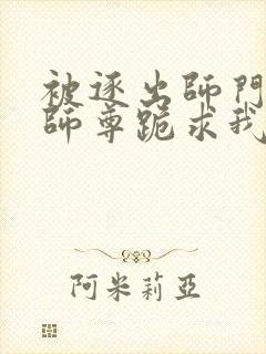 被逐出师门美人师尊跪求我原谅小说封面