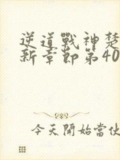 逆道战神楚枫最新章节第4080章