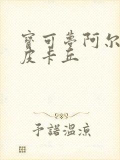 宝可梦阿尔宙斯皮卡丘