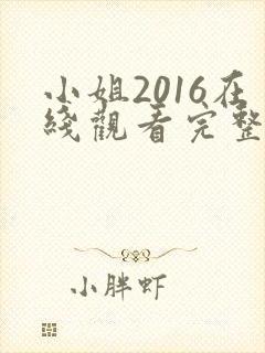 小姐2016在线观看完整版全集高清免费播放封面