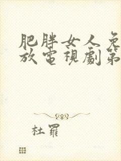 肥胖女人免费播放电视剧第12集