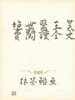 绝世医王吴北免费阅读全文封面