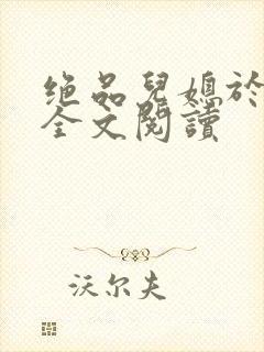 绝品儿媳于素欣全文阅读封面