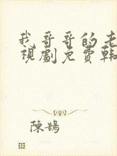 我哥哥的老婆电视剧免费韩剧在线