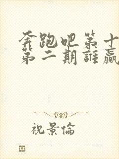 奔跑吧第十一季第二期谁赢了封面