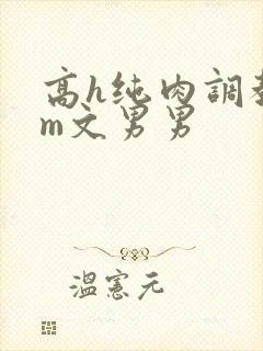 高h纯肉调教sm文男男