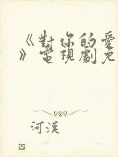 《对你的爱很美》电视剧免费观看