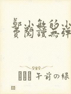 郑小敏的小说免费阅读无弹窗