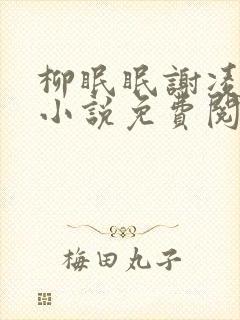 柳眠眠谢凌渊的小说免费阅读