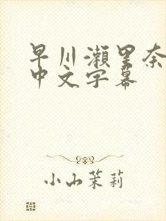 早川濑里奈人妻中文字幕