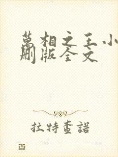 万相之王小说未删版全文