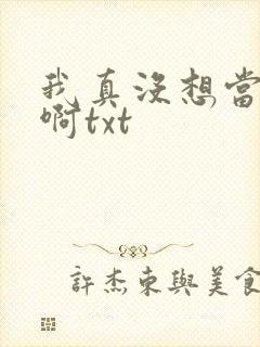 我真没想当反派啊txt