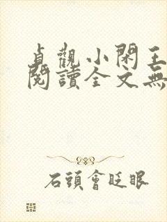 贞观小闲王免费阅读全文无弹窗封面