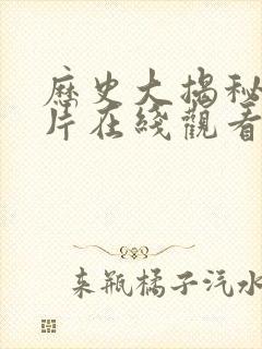 历史大揭秘纪录片在线观看