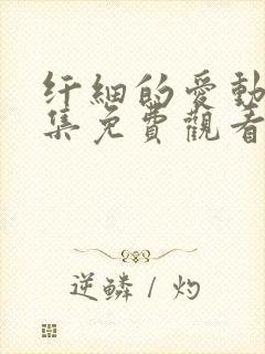 纤细的爱动漫全集免费观看第一集