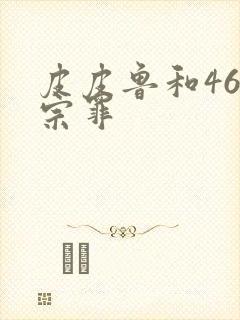 皮皮鲁和469宗罪封面