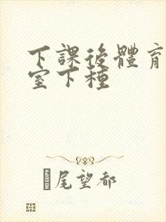 下课后体育器材室下种