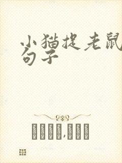 小猫捉老鼠扩写句子
