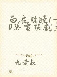 白夜破晓1—40集电视剧免费观看