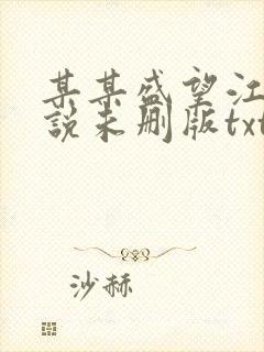 某某盛望江添小说未删版txt