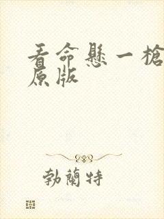 看命悬一枪电影原版封面