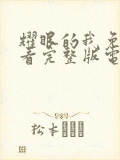 耀眼的我免费观看完整版电视剧全集高清