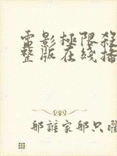 电影极限杀手完整版在线播放超清