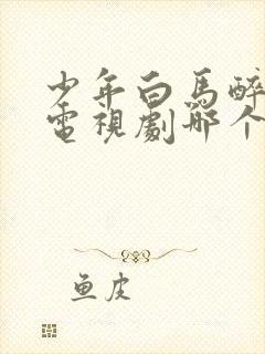 少年白马醉春风电视剧哪个平台