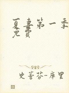 夏妻第一季全集免费