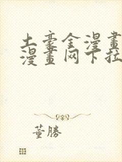 土豪金漫画免费漫画网下拉式封面