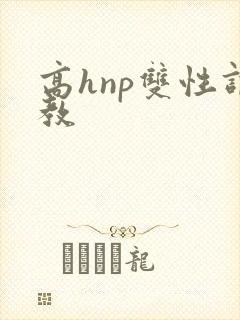 高hnp双性调教
