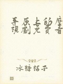 平原上的摩西电视剧免费看