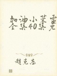 加油小茉电视剧全集40集免费收看