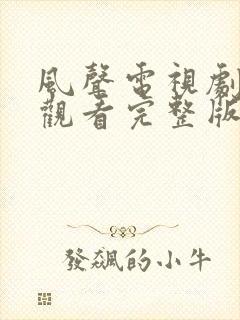 风声电视剧在线观看完整版免费高清