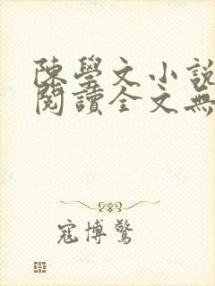 陈学文小说免费阅读全文无弹窗封面