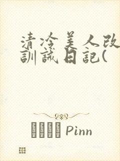 清冷美人改/造训诫日记(封面