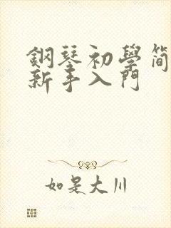 钢琴初学简谱 新手入门