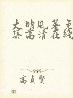 大明风华免费全集高清在线观看