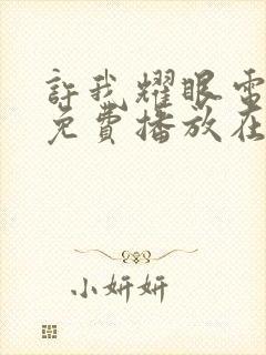 许我耀眼电视剧免费播放在线观看